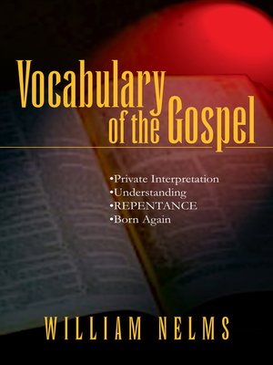 cover image of Vocabulary of the Gospel